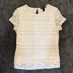White lace blouse